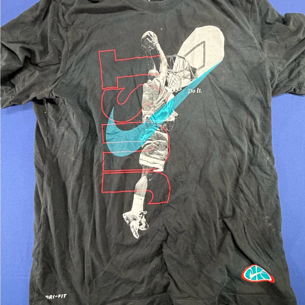 Nike Black and Red Graphic Tee